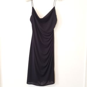 David Meister Black Spaghetti Strap Dress